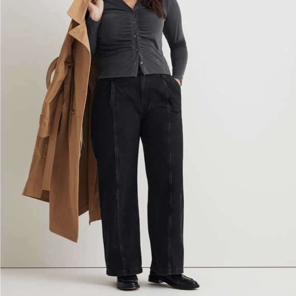 Madewell Perfect Vintage Wide-Leg Jean Seam Edition Naylor wash sze 32 NWT NN486 - Picture 1 of 14
